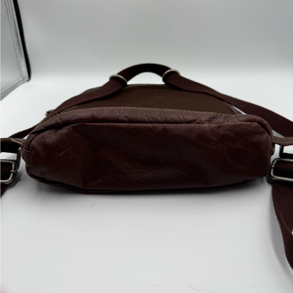 Jack Georges Small Backpack Purse Convertible Crossbody Leather Travel - Picture 6 of 11